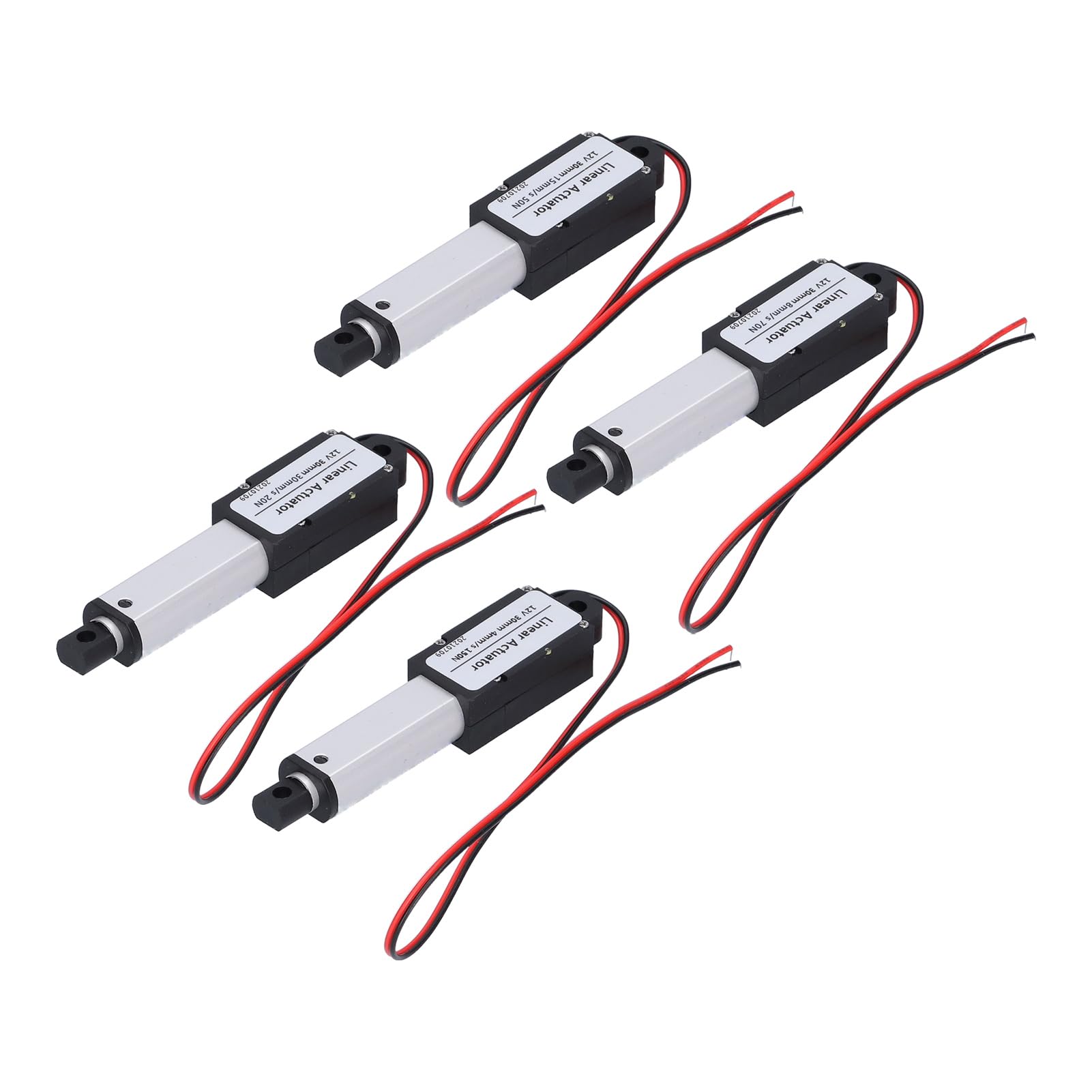 OKJHFD Actionneur Linéaire, 30 Mm DC 12 V, Mini étanche, Antibruit, Protection Contre les Courts-circuits, Mini Actionneur Linéaire électrique étanche Pour Volet De Tiroir (Stroke 30mm-4mm-150N)