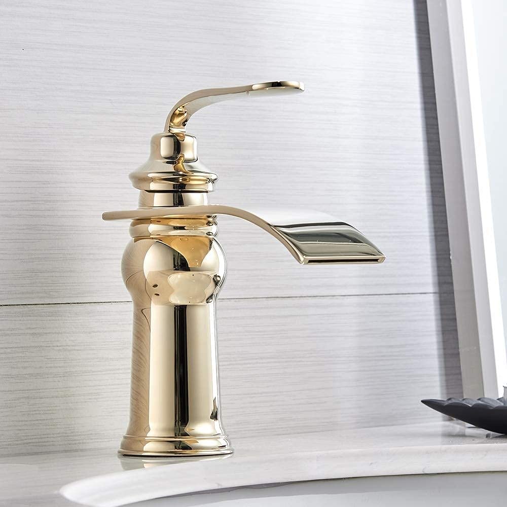 Robinet cascade de salle de bain moderne à commande unique