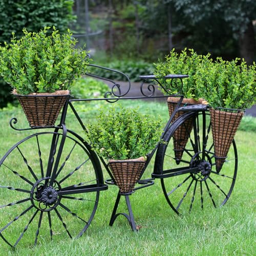 Image of AmyHomie 20 PCS Artificial Flowers for Outdoors, UV Resistant Fake Plants
