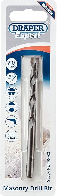 Draper 40088 Expert Masonry Drill Bit, 7mm x 100mm , Blue
