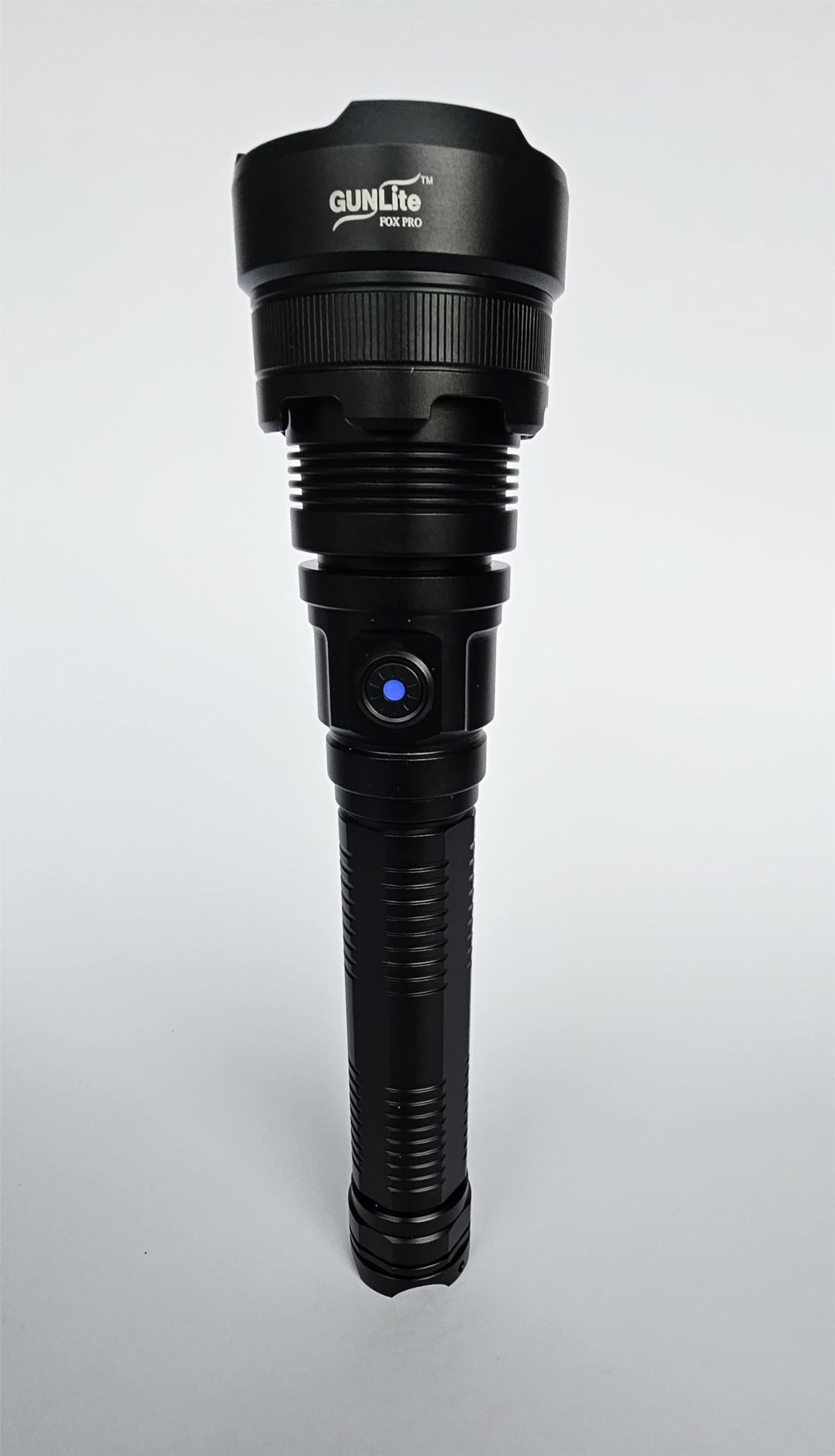 Gunlite Fox Pro Type C Rechargeable LED Torch, High Power Flashlight with USB Charging, Black-image-23