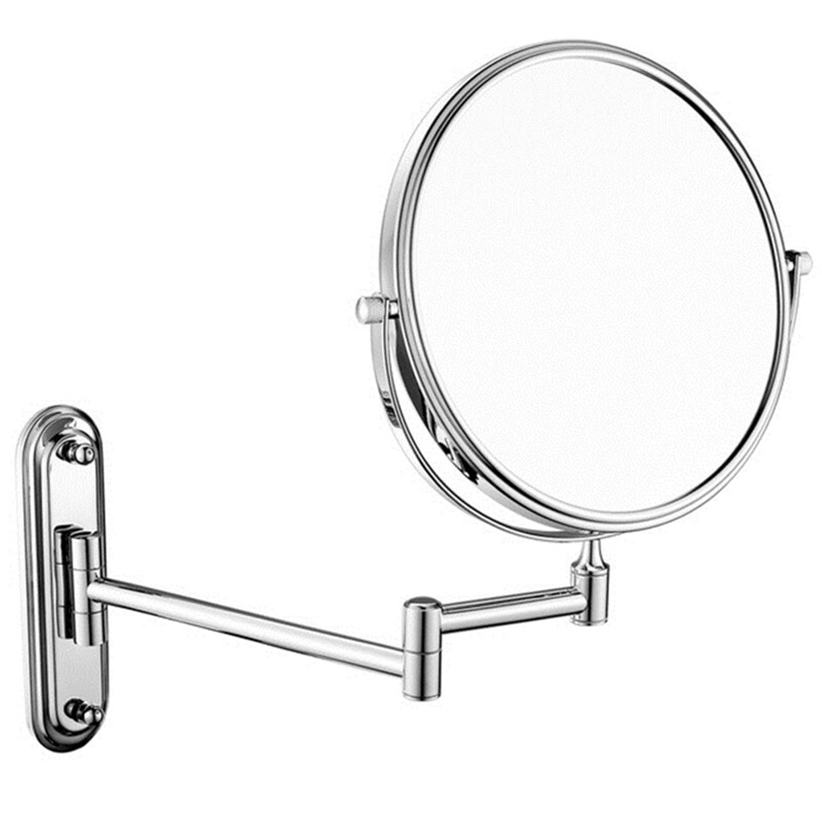 Miroir grossissant de voyage pliable et mural pour un maquillage précis