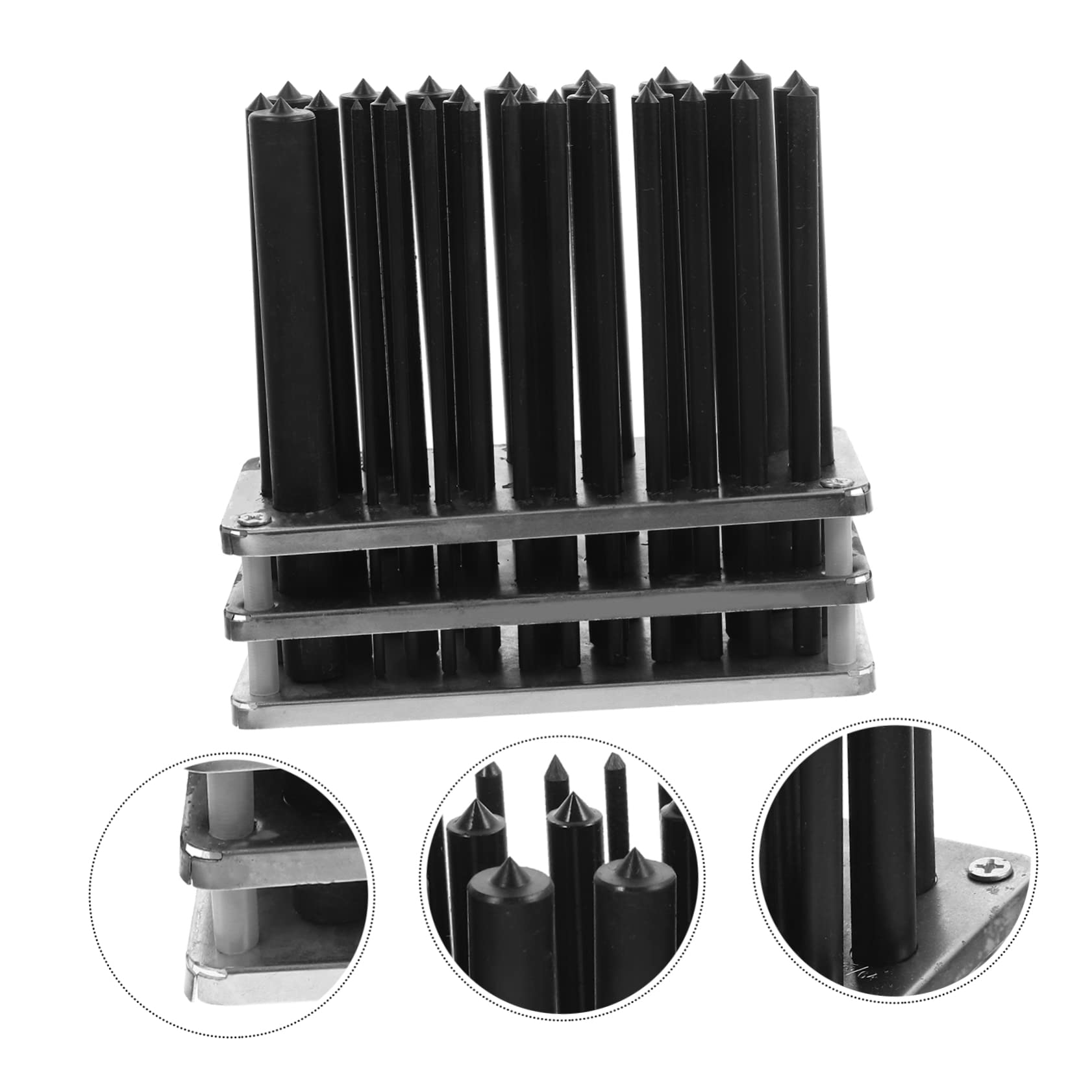 Juego de Punzones Cilíndricos 28 Piezas de Acero Negro para Metal | Base Antideslizante, Corte Mecánico, Kit de 1 Set, Formato Profesional para Taller