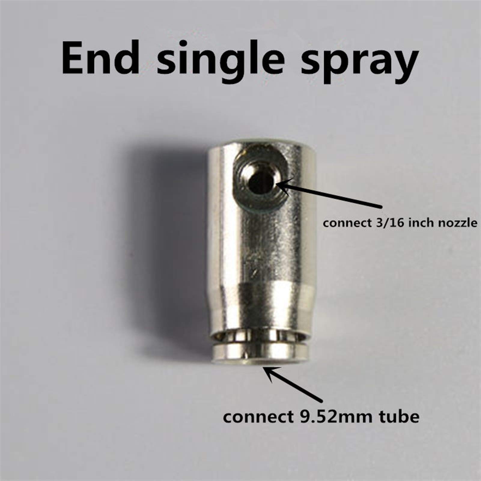 Trójniki dysz mgiełkowych 3/8" Slip-Lock z systemem chłodzenia, z mosiężnym złączem 10/24 UNC do wysokociśnieniowego systemu chłodzenia mgiełką (nie zawierają dysz) (kolor: 10 szt., rozm