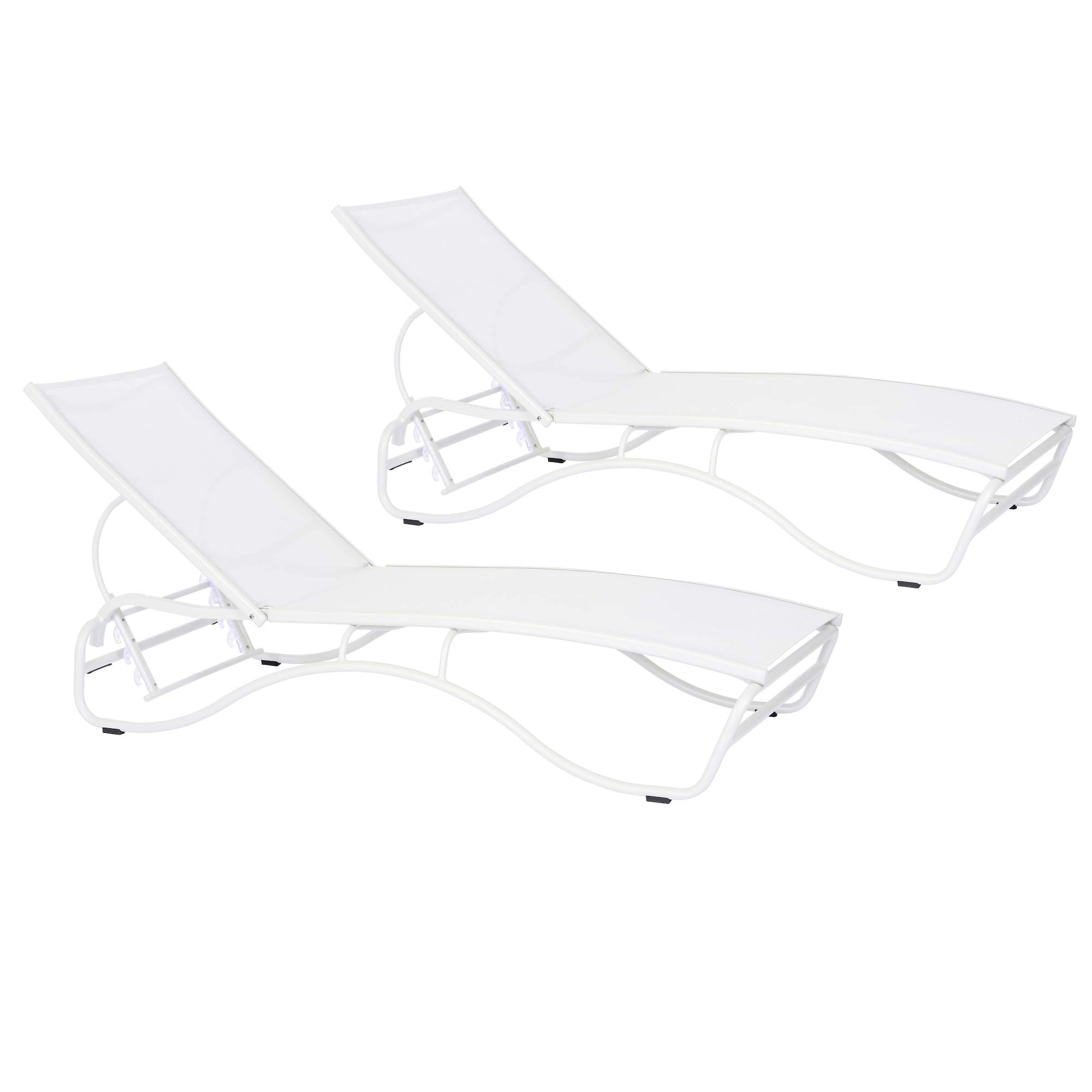 Buy Duramax Corsica Sun Lounger, Set of 2, 5 Reclining Positions, Sun