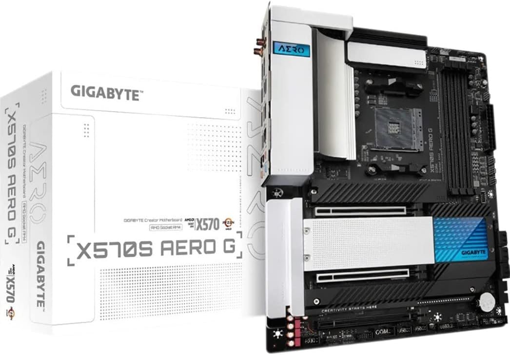 GIGABYTE X570S AERO G (AMD/ X570S/ Ryzen 5000/ ATX/PCIe 4.0/ SATA 20Gb/s/USB 3.2/ Motherboard)