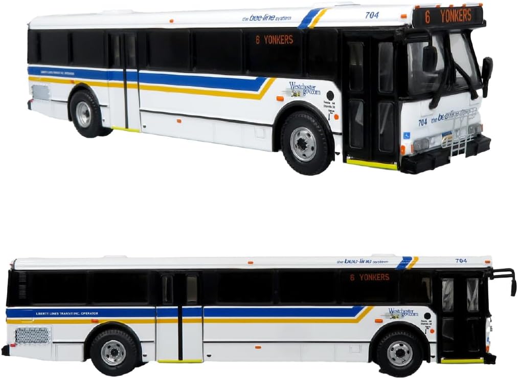 Generic Orion V Transit Bus - Westchester Bee-Line System Edition - Authentic Diecast Model - Collector's Choice 1:87 Scale, White