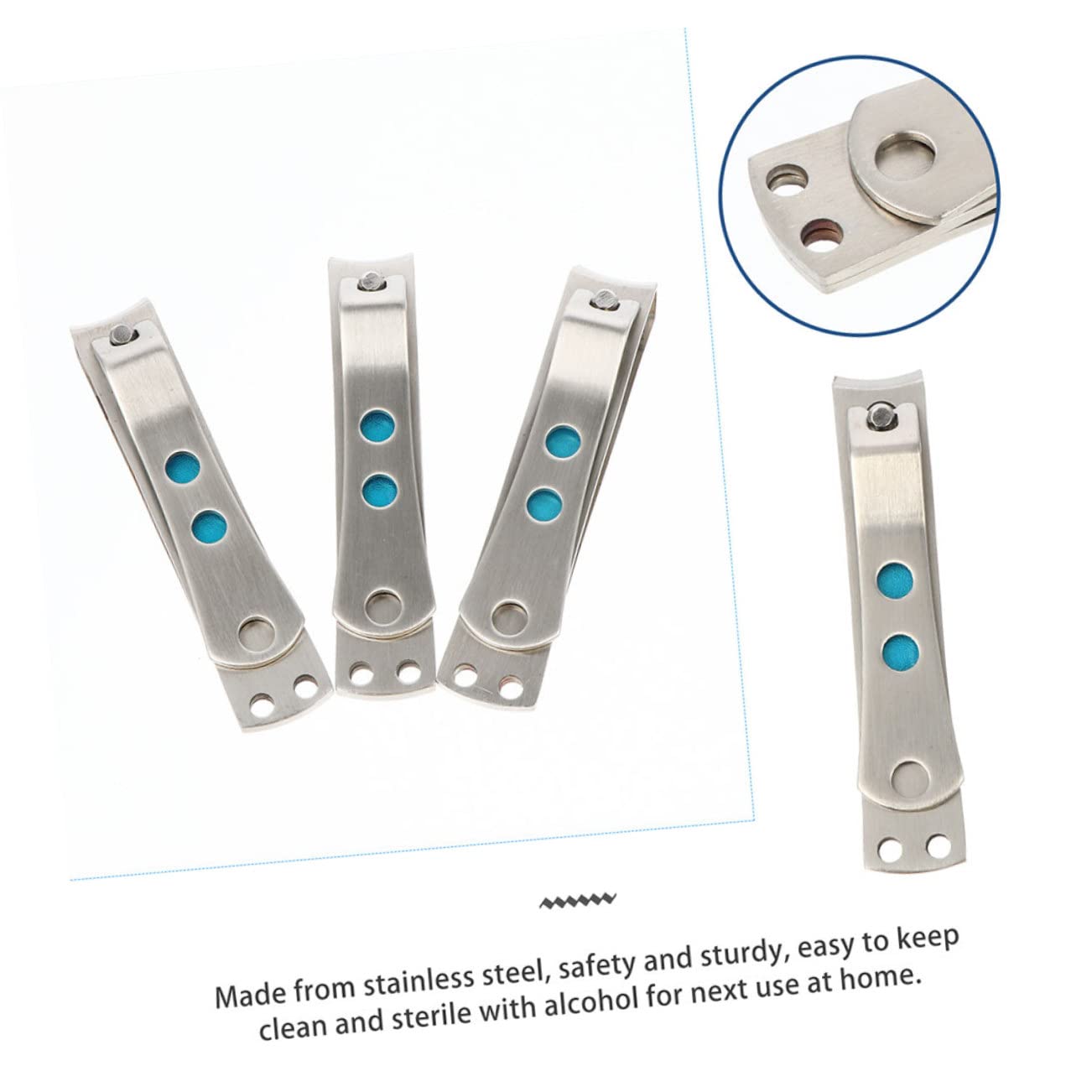 Healeved 8pezzi Professionale Di Tronchesi Per Unghie Acciaio Inossidabile Manicure e Pedicure Di Precisione Strumenti Per La Delle Unghie Adatto Per Uso Quotidiano