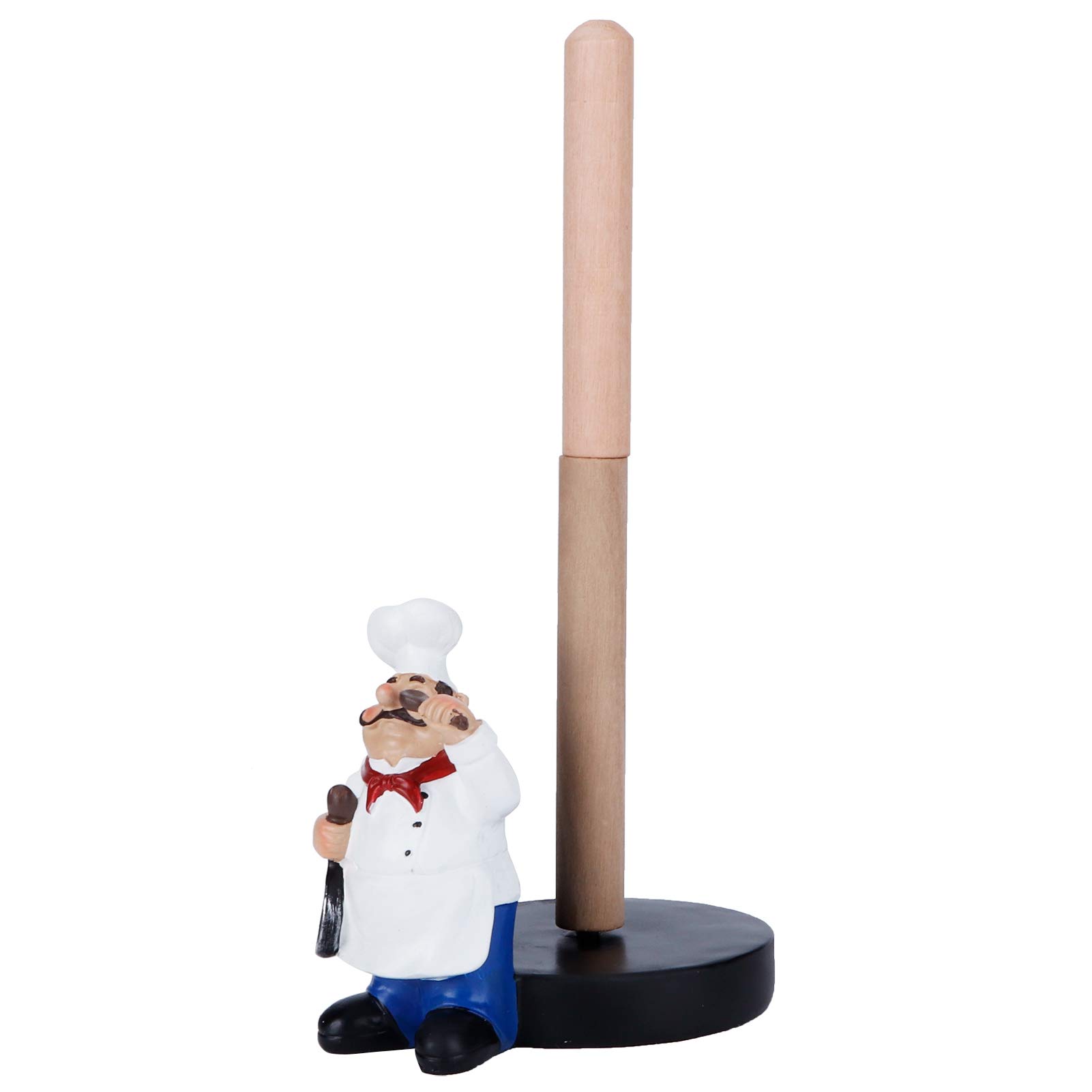 Paper Towel Holder Stand, Fat Chef Paper Towel Dispenser for Home Kitchen Countertop Decoration, 30.5cm