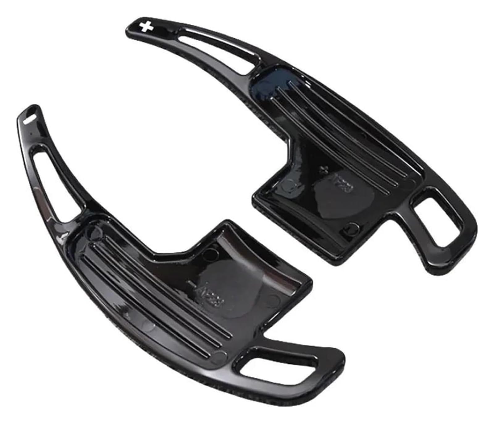 Decoration Interior Trim for Mustang 2015-2023 Steering Wheel Shift Paddle Extended Shifter Trim(Black)