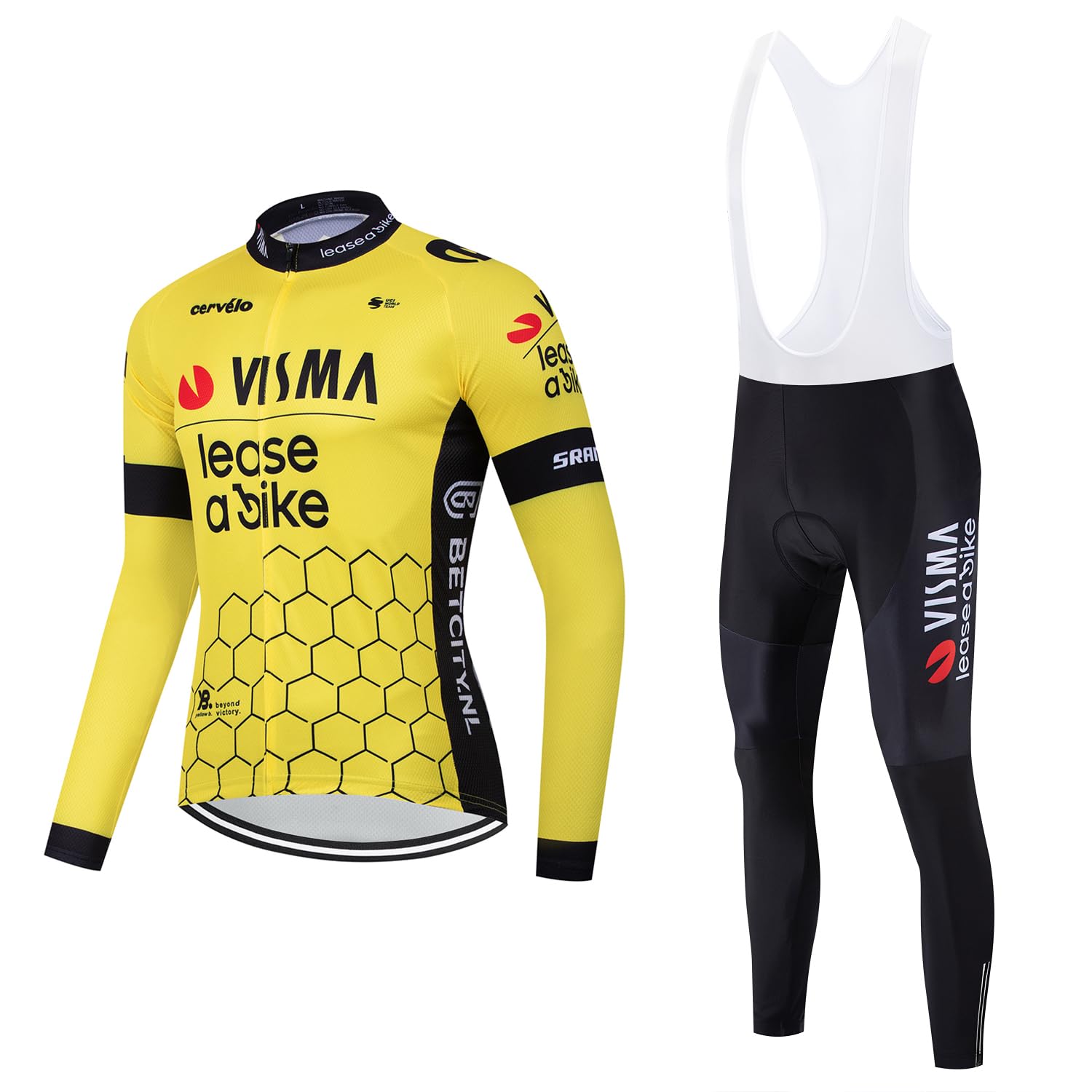 Cycling Jersey Men Set Bib Shorts Set Summer Mountain Bike Bicycle Suit Anti-UV Bicycle Team Racing Uniform Clothes
