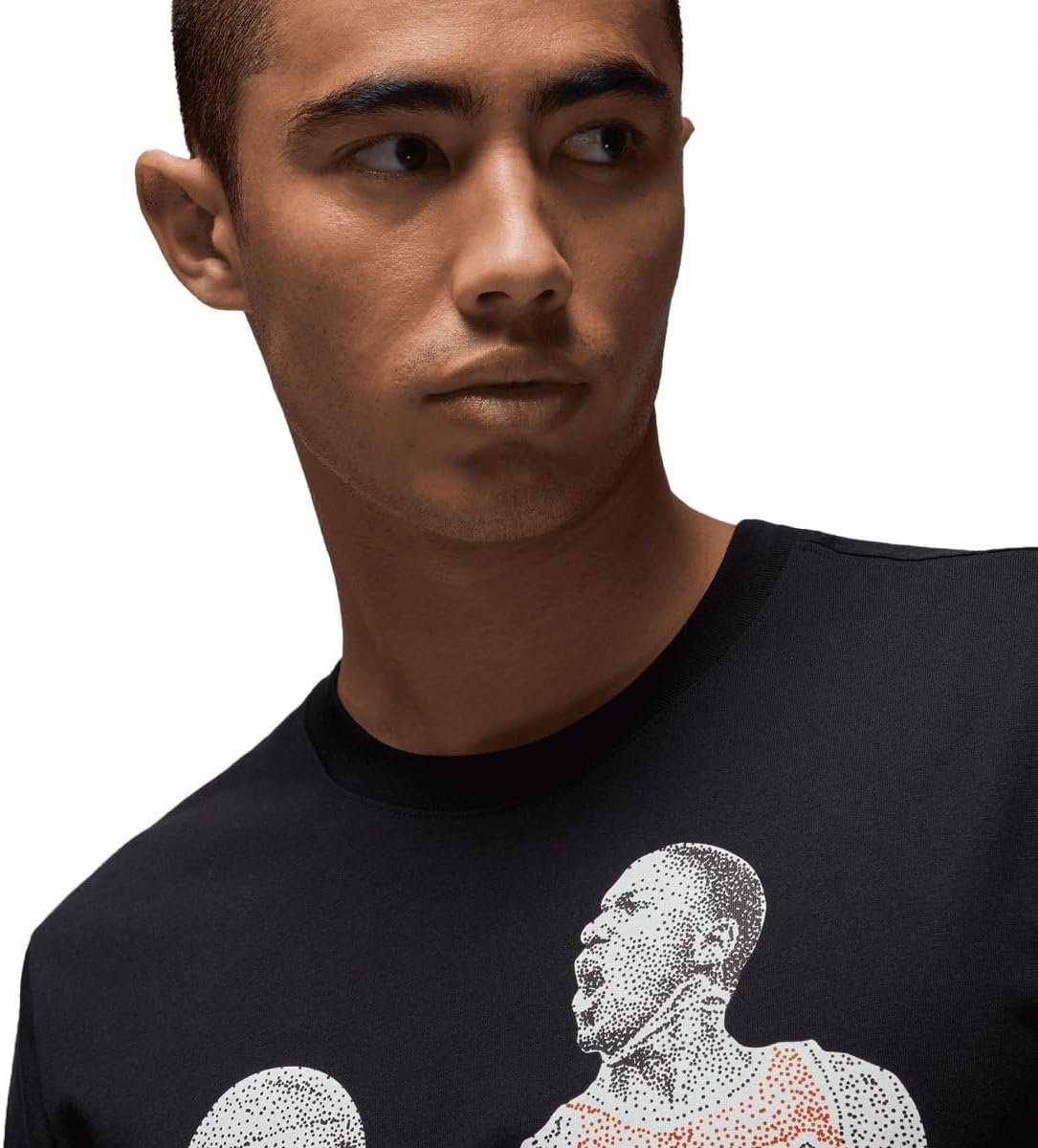 J Dot Graphic Mens Short Sleeve Shirt (Black) Size Large