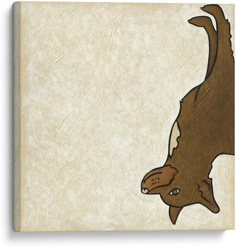 Canvas Lab Canvas Wall Art Decor Good Dog V by the Artist Chariklia Zarris  Size 14 x 14 in - Art subject Animals,Dogs,Nature,Sports and