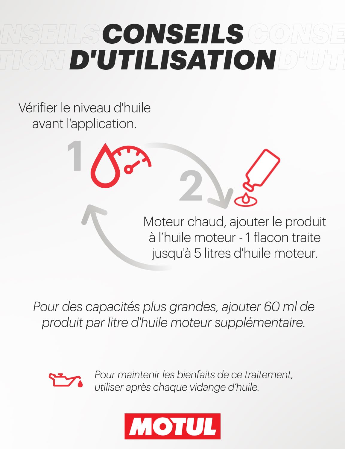 Motul - Stop Bruit Poussoir Hydraulique - Additif Curatif Pour Moteurs Essence et Diesel - Anti-Bruit et Anti-Usure - Amélioration des Propriétés de l'Huile Moteur - Valve Lifter Stop Noise - 300 ml