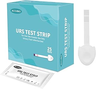 2 in 1 Urinary Tract Infection Test Strips, UTI Test Strips for Men & Women, High Precision Leukocyte and Nitrite Testing at Home, Individually Packed, Accurate Results in 2 Minutes, 25 Count