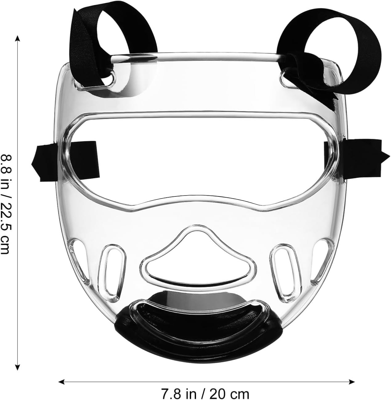Angoily Taekwondo Mask, Clear Kickboxing Sparring Headgear, Breathable Martial Arts Face Protection