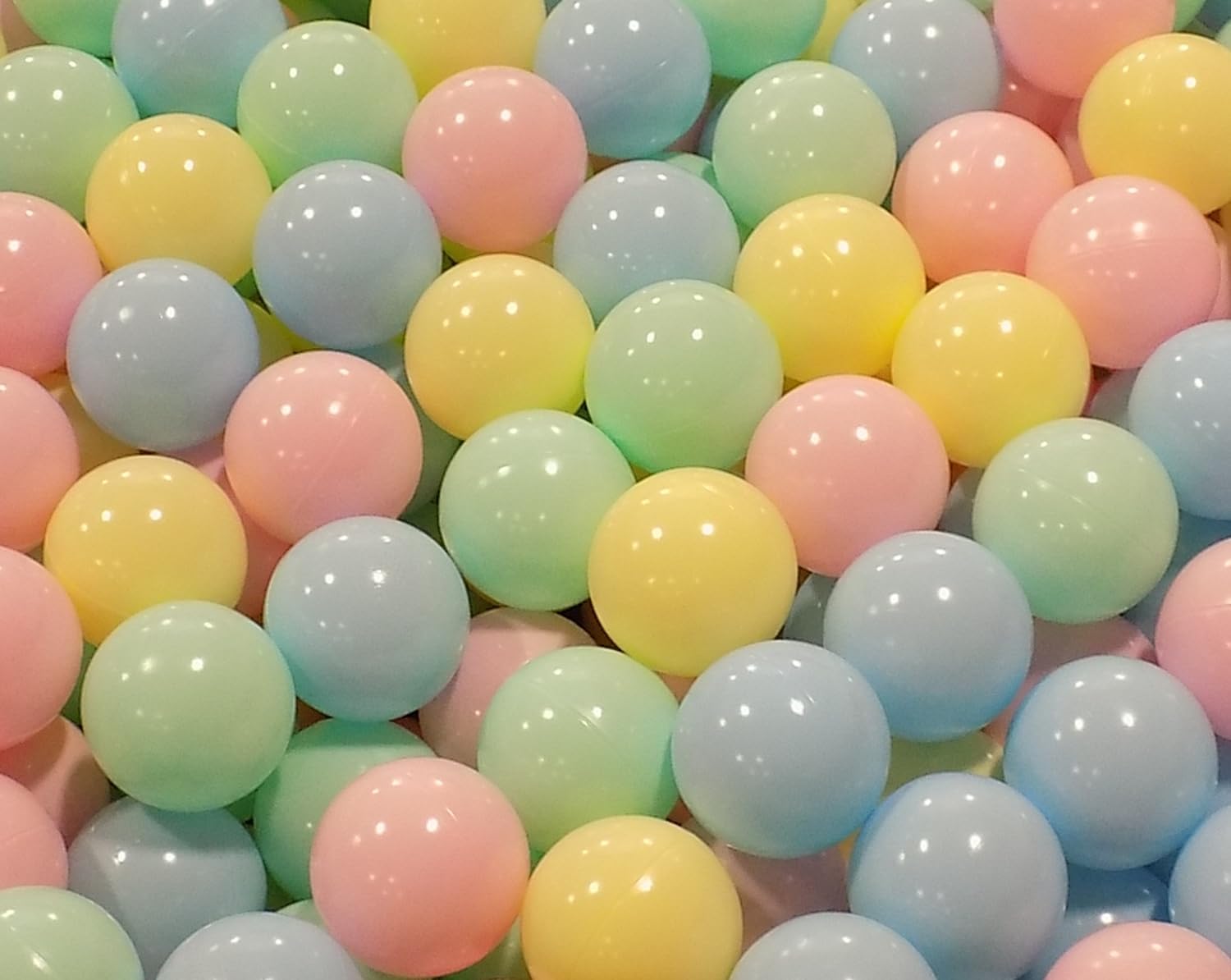 150 pcs Large 3.1" Crush-Proof non-PVC Phthalate Free Plastic Ball Pit Balls - Air-Filled in 5 Colors - Guaranteed Crush-Proof
