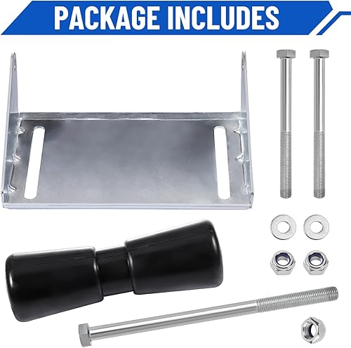 Miniatura 7 de Venussar Boat Trailer Rollers with Brackets 12" Keel Roller Assembly Kit for Boat Trailer