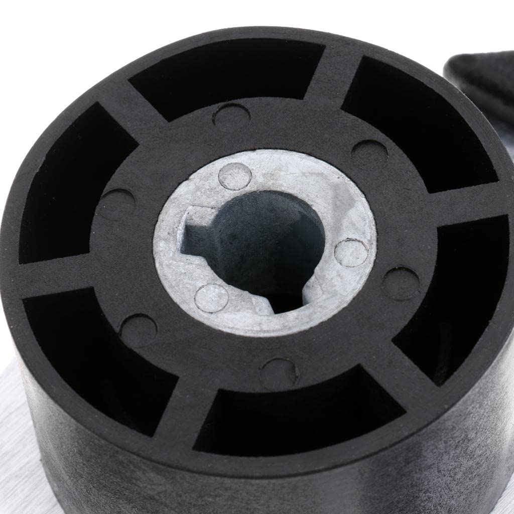 3 Spoke Boat Steering Wheel 12.4inch/31.5cm Dia with Center Cap, Aluminum Alloy,