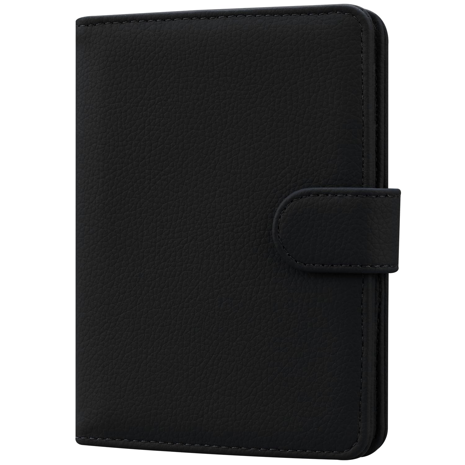 Passport Holder Travel Essentials Airplane & Cruise Essentials Ship Leather Wallet Cover Case RFID Blocking Women & Men Vacation Travel Accessories Gifts Deals, Litchi - Black-image-22