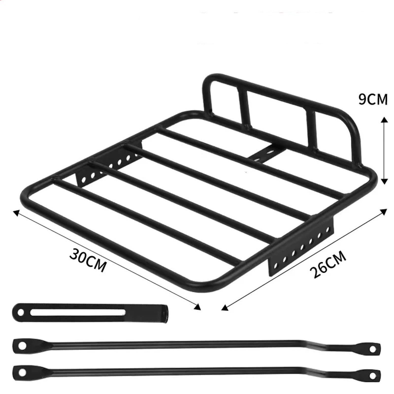 Portapacchi Anteriore per Bicicletta, Pratico, di Ricambio, Resistente, con Staffe, Accessori, Portapacchi