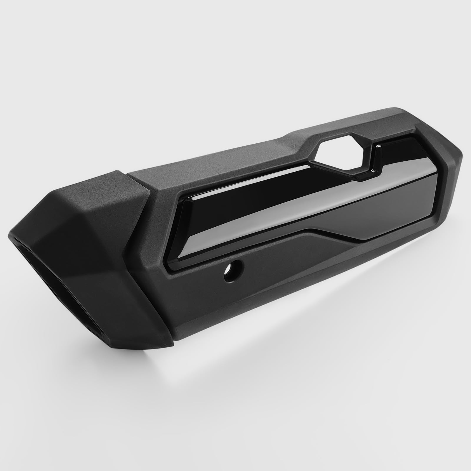 WOOGA Motorrad Auspuff Rohr Hitzeschild Abdeckung Schutz passend für HO&N&DA Forza 350 /NSS 350 Forza350 /NSS350 Zubehör 2021-2025 (Glänzend schwarz)