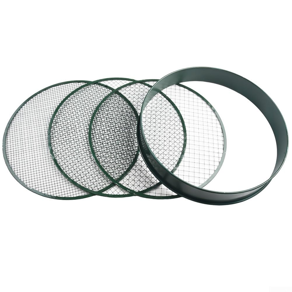 Tamis de jardin en métal, outil de jardinage interchangeable conçu pour tamiser le sol