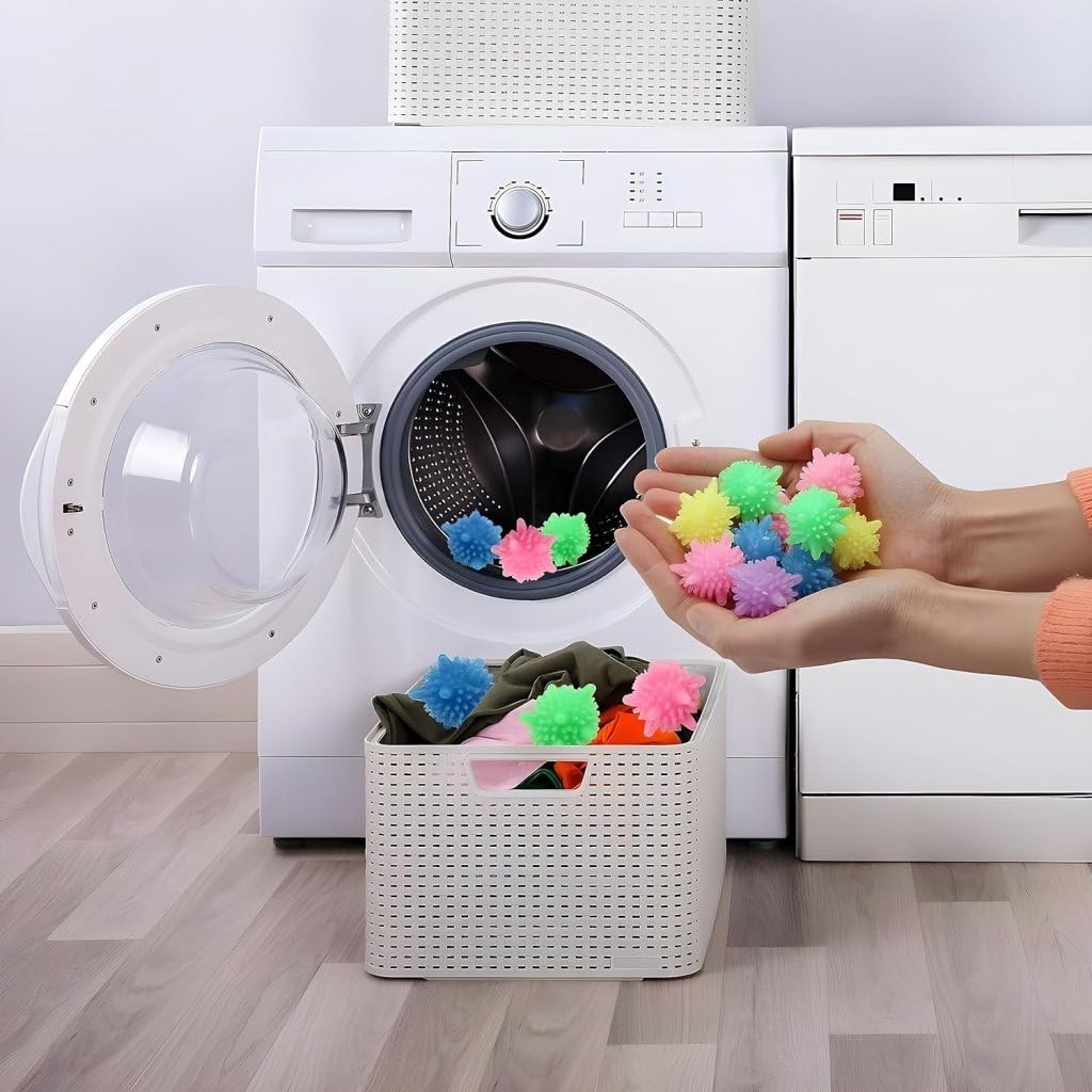 generic Reusable Dryer Balls, Multi-Colour Laundry Softener Balls, Pack of 12-picture-23