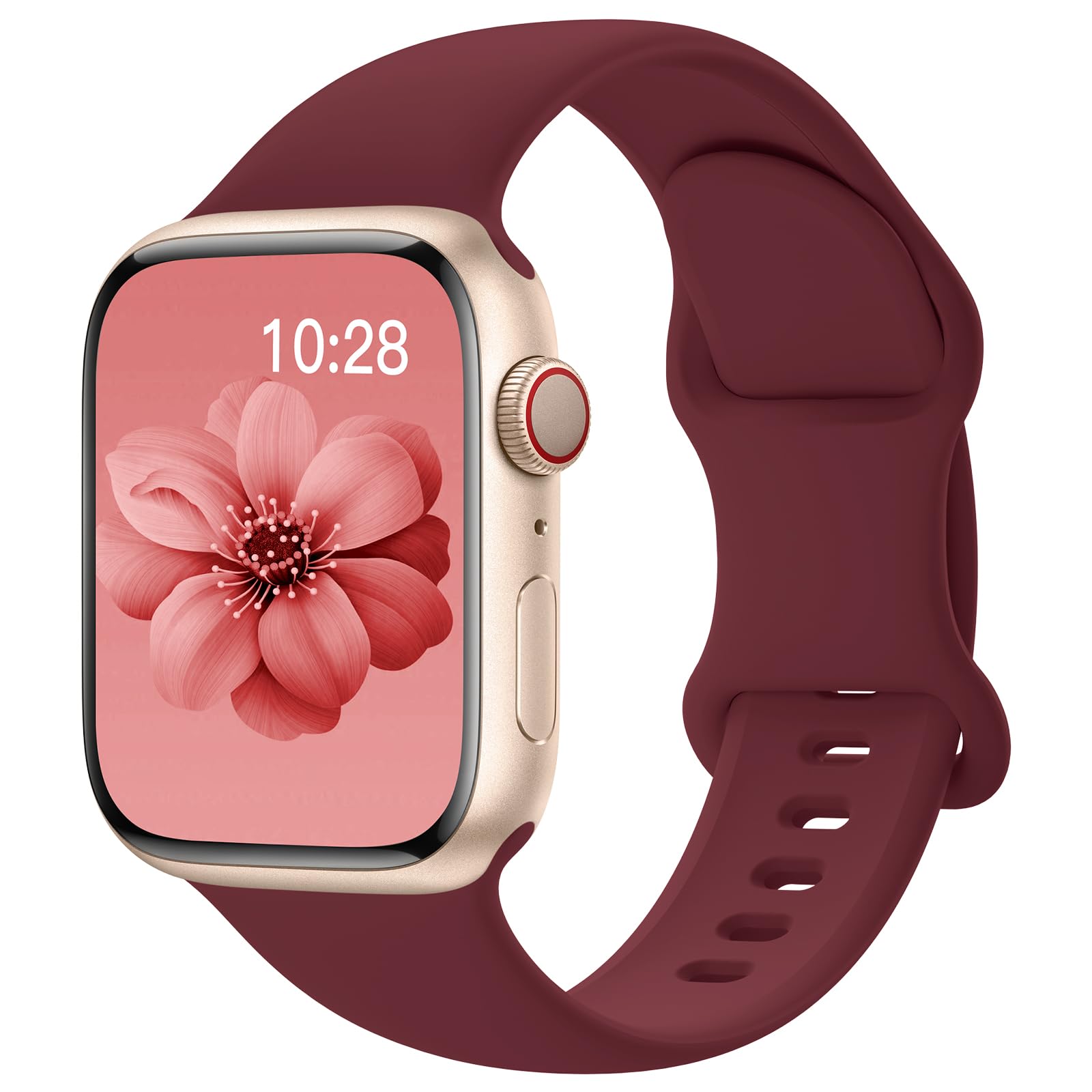 Yoohoo Kompatibel mit Apple Watch Armband 41mm 40mm 42mm 46mm 45mm 44mm 38mm 49mm,Silikon Sport Ersatz Armbänder Kompatibel mit iWatch 11 10 9 8 7 6 5 4 3 2 1 Ultra SE 1/2/3 Herren Damen