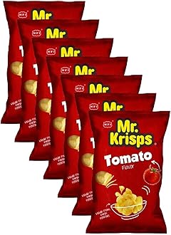 Mr. Krisps Tomato Flavour Real Potato Chips 15g x 25 Pieces