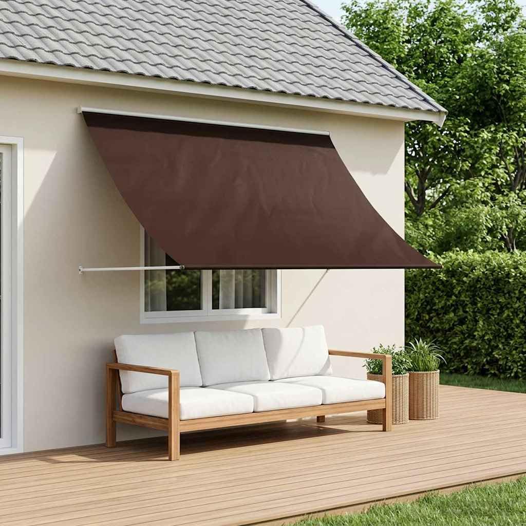 Toldo Marrón 150 x 150 cm | Altura y ángulo ajustables, poliéster 180 g/m² con revestimiento de PU, marco de acero, impermeable