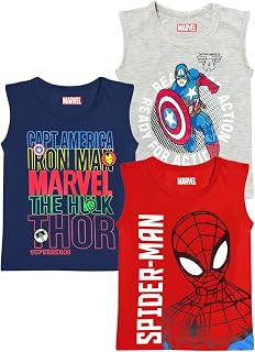 Kuchipoo © Marvel Boys Sleeveless Regular Fit Cotton T-Shirt Price In India