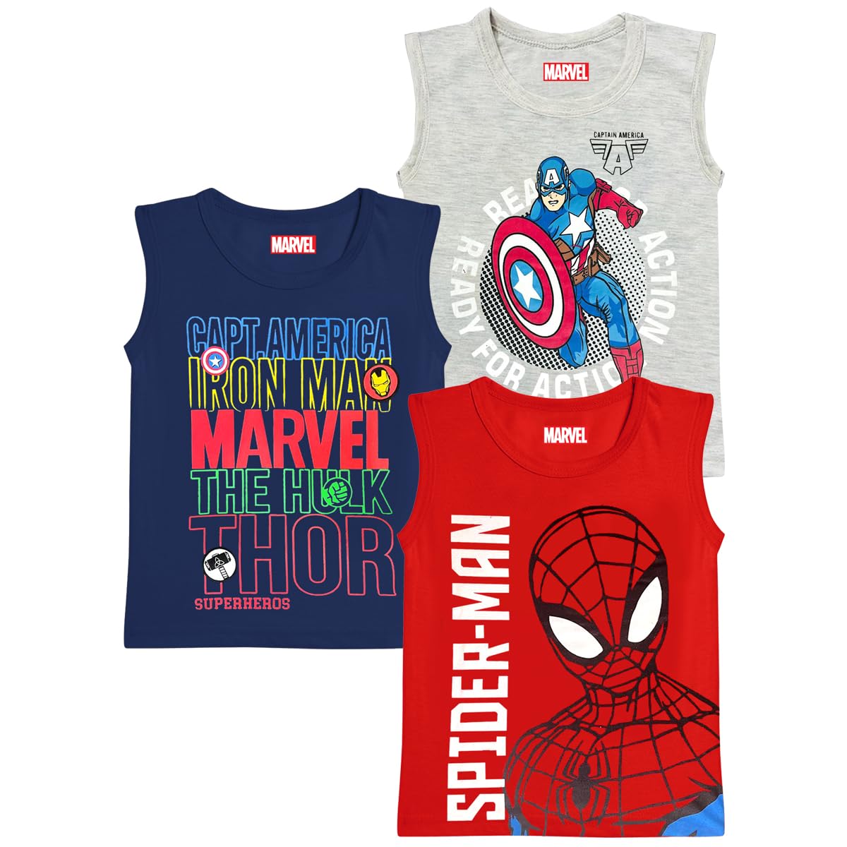 Kuchipoo © Marvel Boys Sleeveless Regular Fit Cotton T-Shirt - Review, Price and Buying Guide