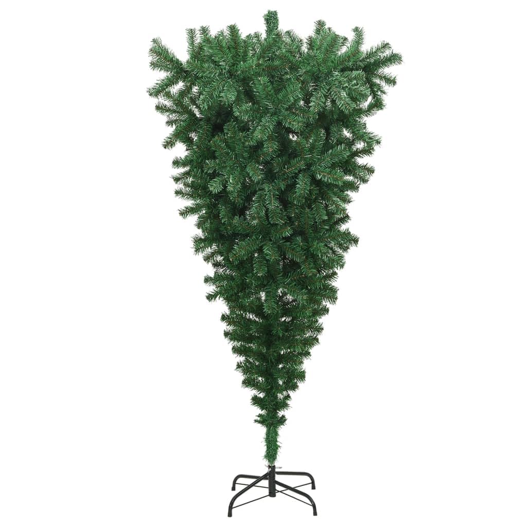 Furniture select-Upside-down Sapin de Noël artificiel avec support Vert 180 cm