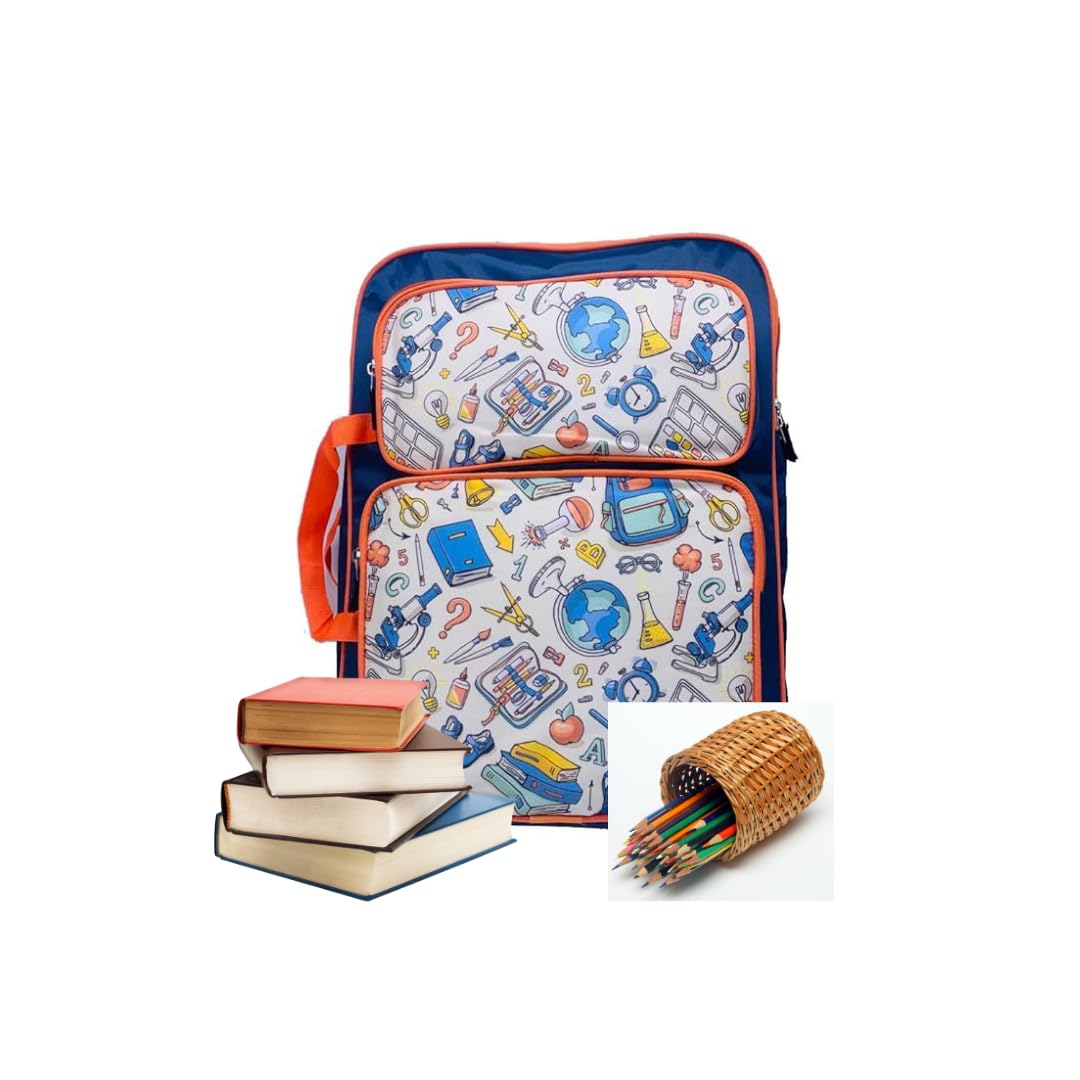 Printed A3 Art Board Drawing & Activity Backpack Bag with Multiple Pockets-image-25