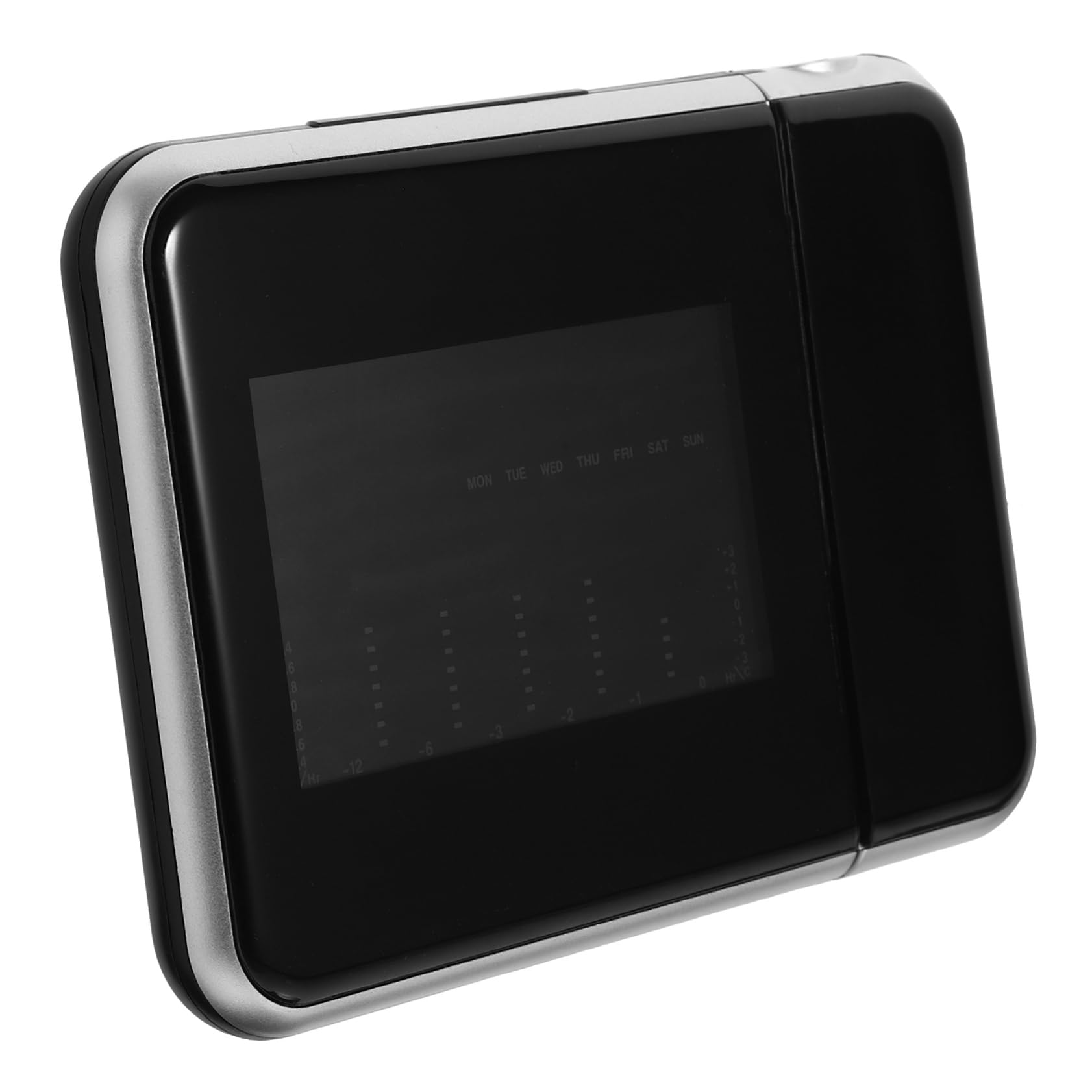 Cabilock Led Projection Alarm Clock with USB Charging Port Display Hour Format Battery Operated for Bedrooms and Temperature Projection Random Style