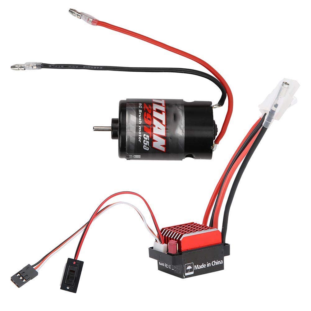 1:10 RC Modelo de coche Universal 550 Motor cepillado con 360A Escalada de dos vías ESC cepillado(29T) Electricmotor Accesorios Para Maquetas De Electricmotor Accesorios Para Maquetas De Barcos