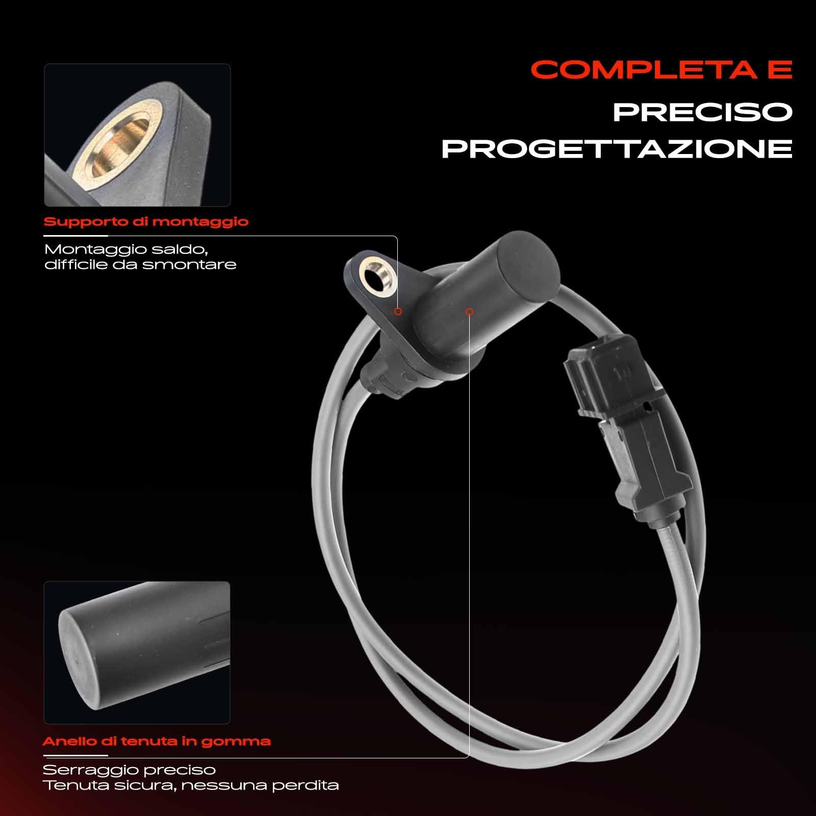 Frankberg Posizione dell'albero Motore Sensore dell'albero Motore Compatibile con Doblo Furgone/MPV 223 Doblo MPV 119 223 Stilo 192 Stilo Multi Wagon 192 Multipla 186 Replace# 46442091