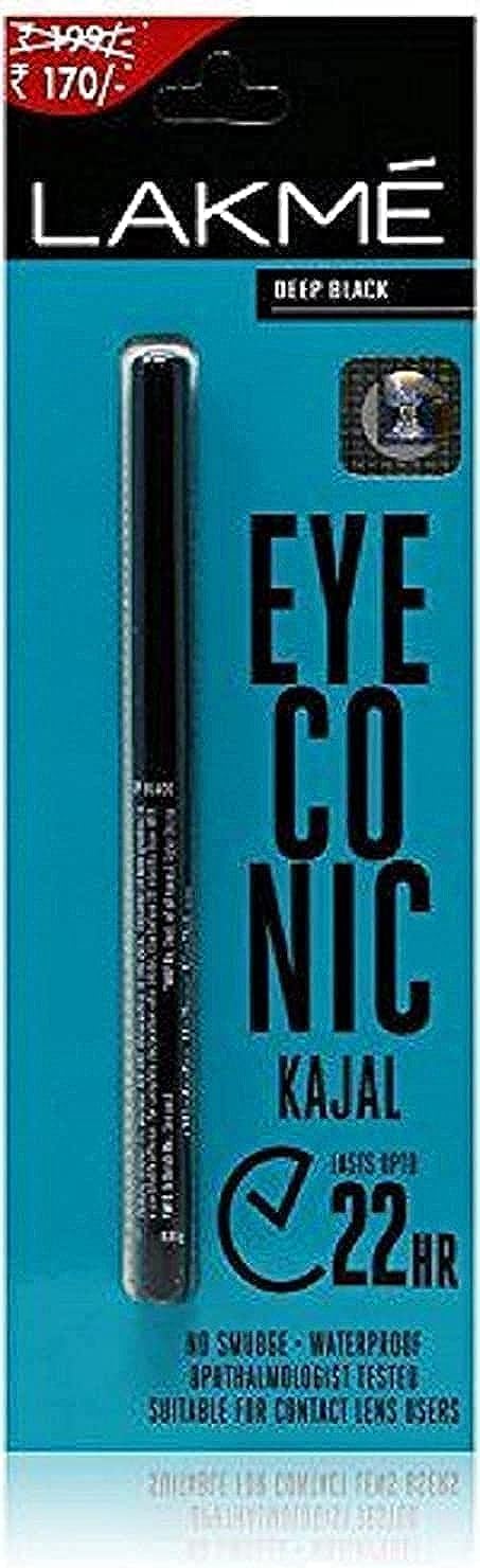 – LAKMÉ Eyeconic Kajal (Deep Black,0.35g)