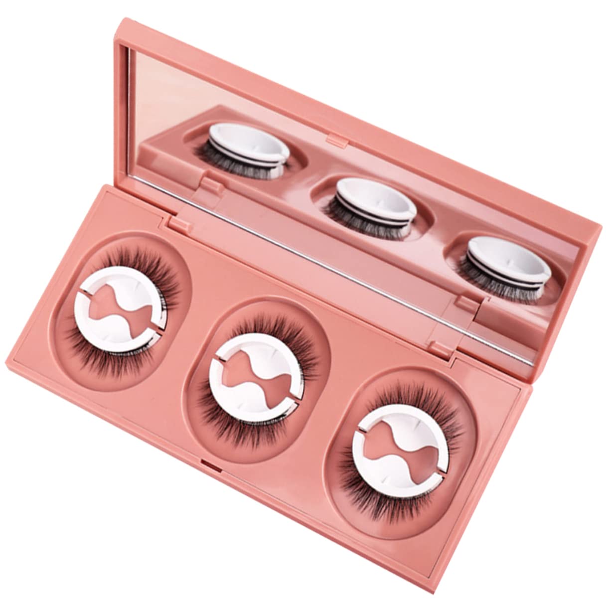 FOMIYES 3 Set Di Ciglia Finte Autoadesive Riutilizzabili Dallaspetto Naturale Applicatore Di Ciglia Finte Spesse E Soffici A Lunghezza Intera Set Di Estensioni Per Donne 3 Paia*3