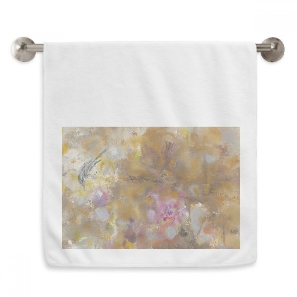 Septembre lotus xjj peinture à l'huile serviettes essuie-mains blanc 13x29