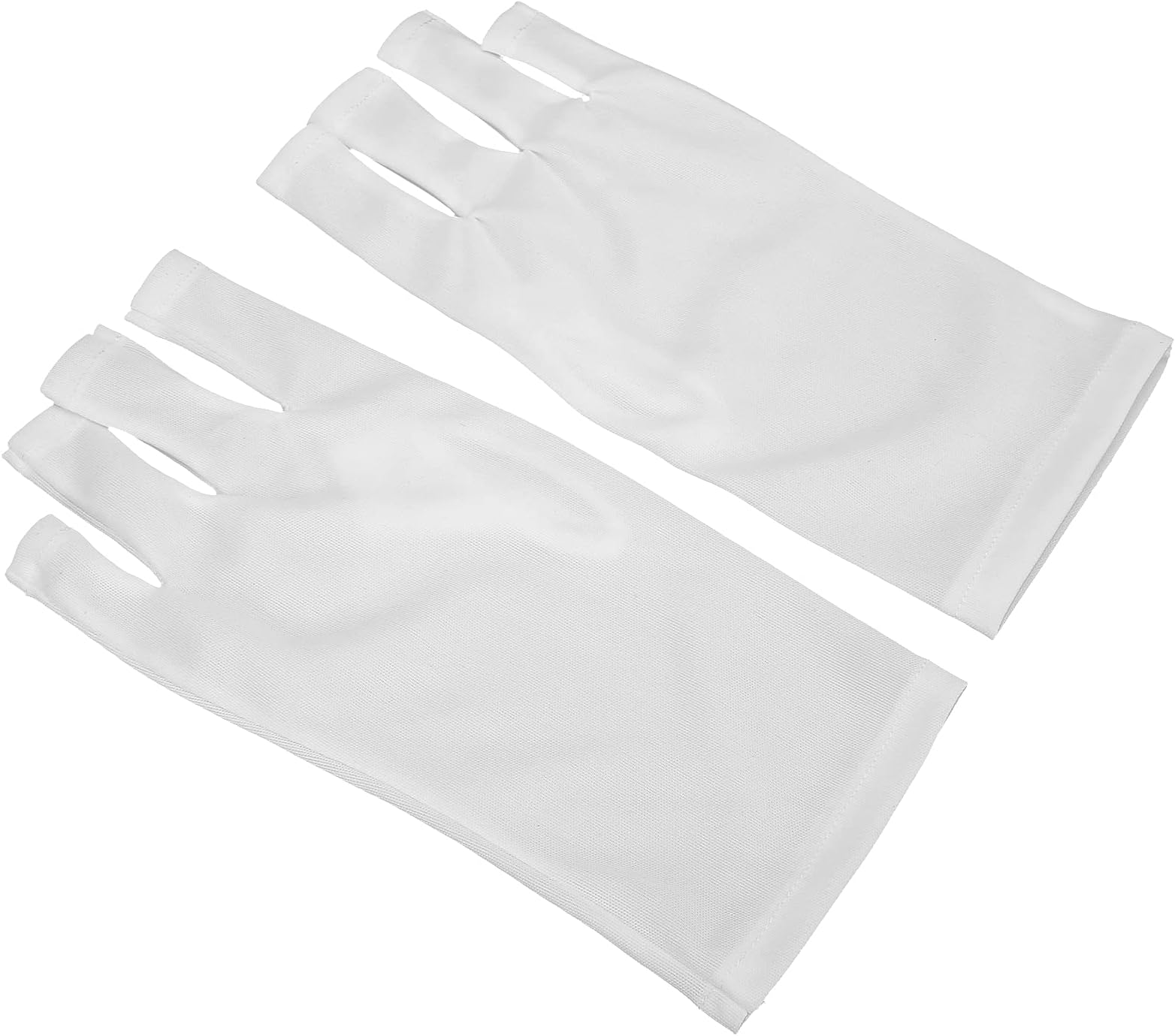 Ketsicart Nail Art Skin Care Glove, Skin Aging Prevention Flexible UV Protection Nail Art Gloves Suitable Size for Hiking for Canoe for Driving(white)
