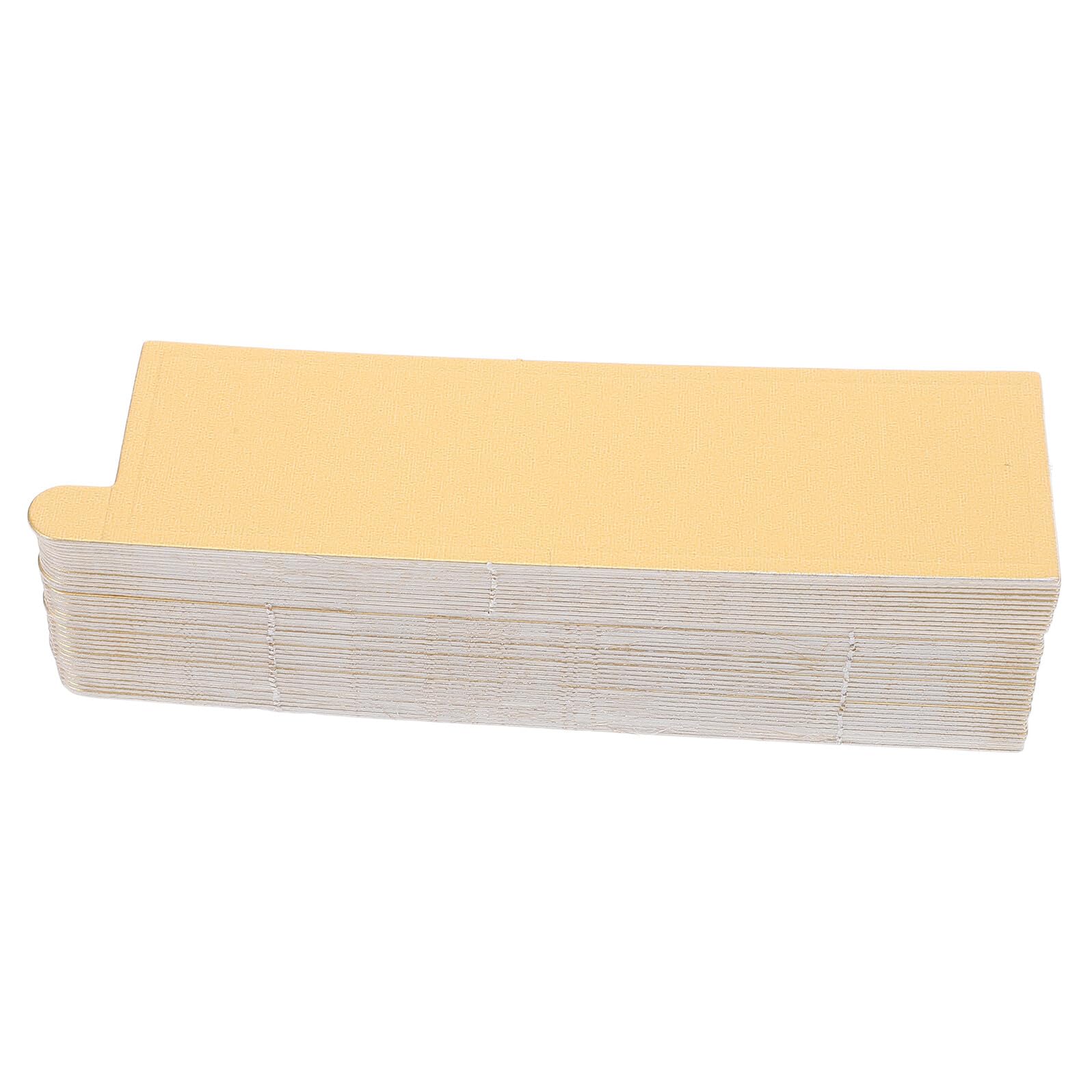 Assiettes plates à gâteau en papier doré rectangulaires jetables