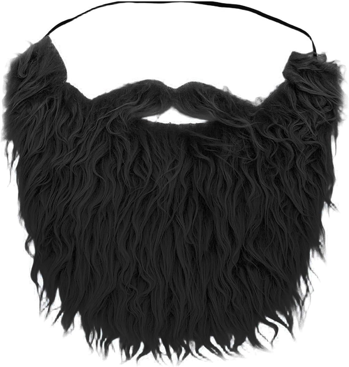 Barba De Halloween Juego De Disfraz Divertido Maquillaje De Mascarada Adultos Bigote Falso Disfraz De Hombre Bigotes Falsos Accesorios Para El Cabello Facial Adecuados, Negro