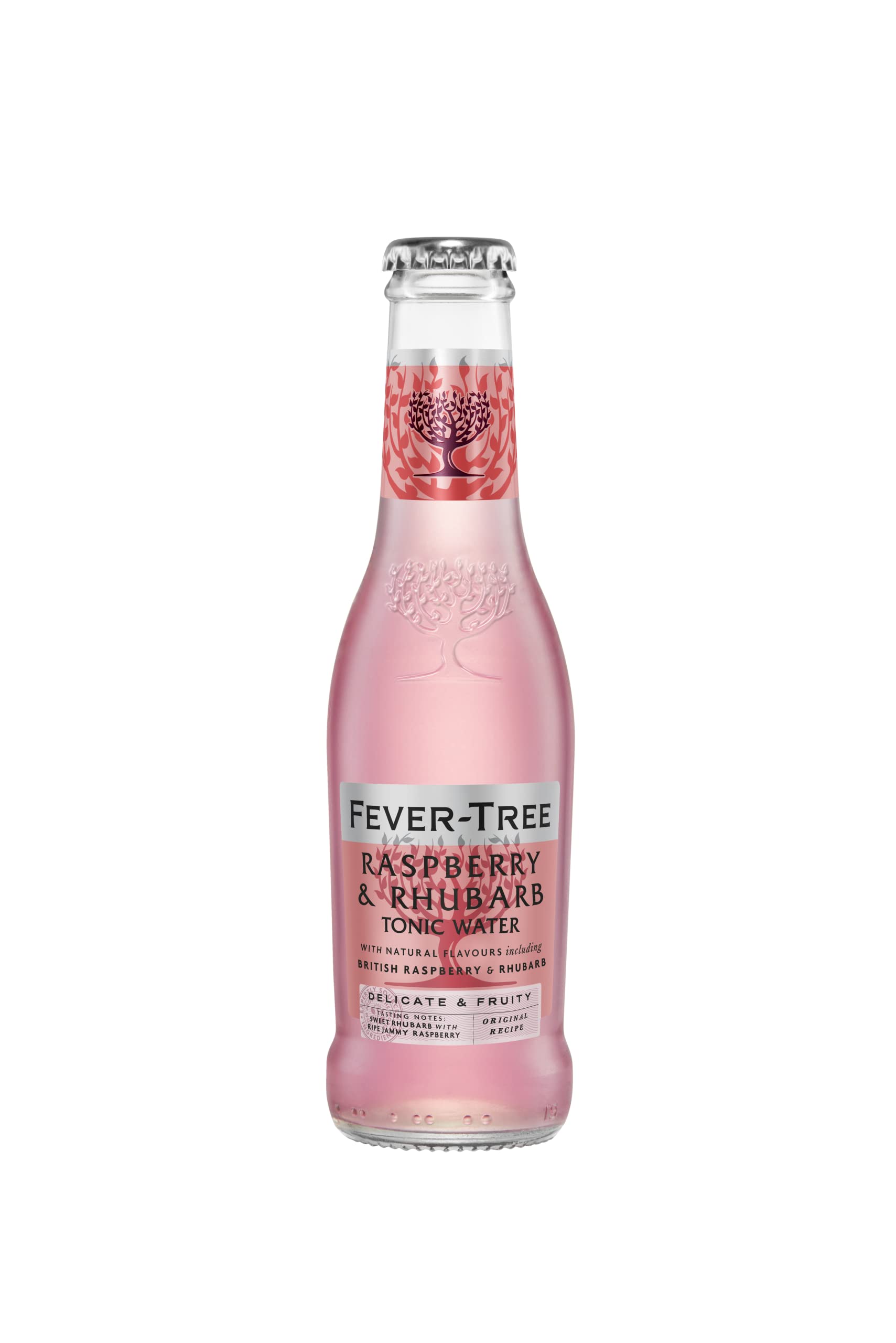 FEVER-TREE - 24 Bouteilles de 200ml - Raspberry et Rhubarb Tonic Water (Framboise-Rhubarbe)