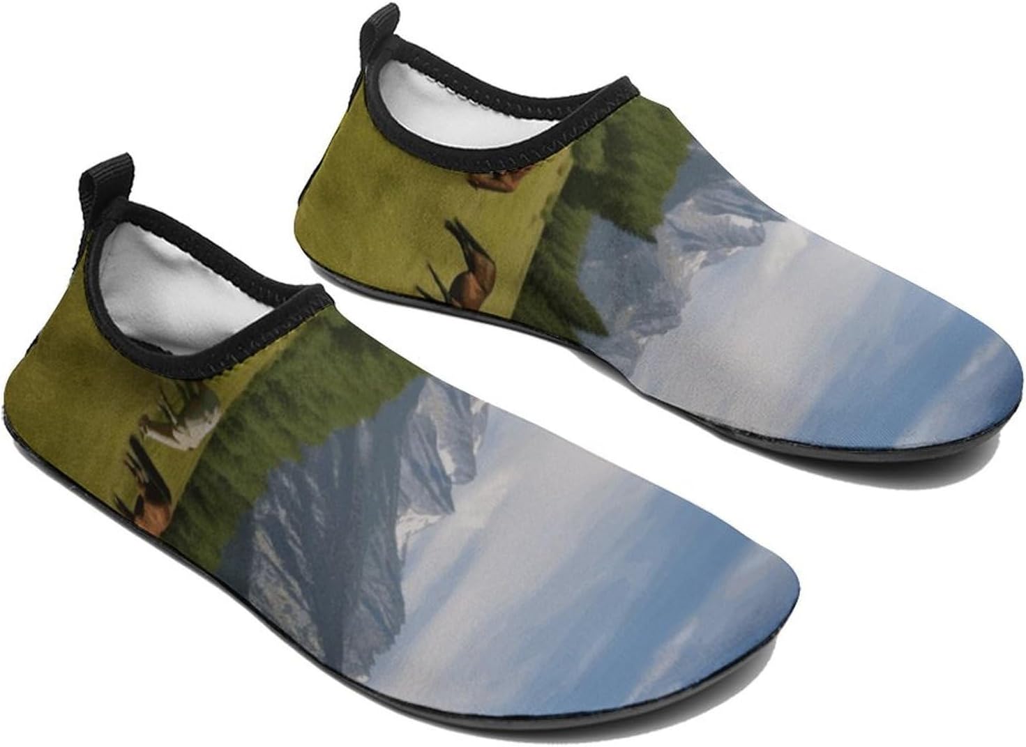 Water Shoes for Women Men Swim Beach Shoes Quick Dry Barefoot Aqua Shoes Mountain Pasture Grazing Horses Sport Shoes Hiking Shoes 5/6women