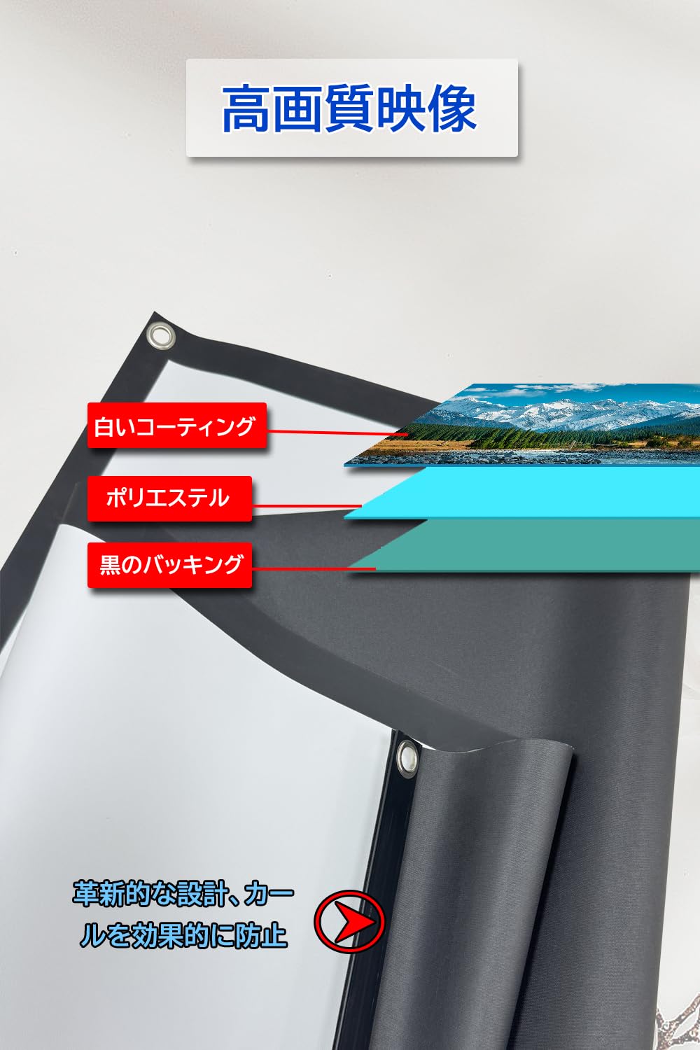 【未使用】60インチ 自立式 プロジェクタースクリーン4K対応 16:9 三脚式 Amazon | 自立式 プロジェクタースクリーン4K対応 16:9 60インチ 三脚