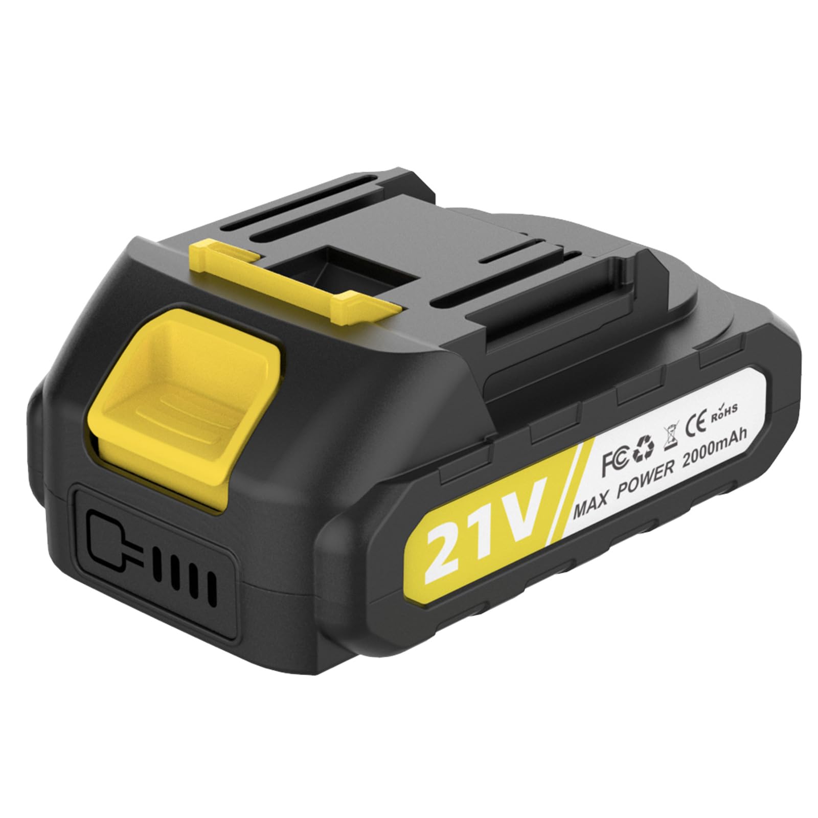 Batería de Reserva Recargable de 21V 2000 mAh para cortacéspedes sin Cable, cortacéspedes telescópicos, cortacéspedes eléctricos compatibles, minisierra eléctrica de Cadena