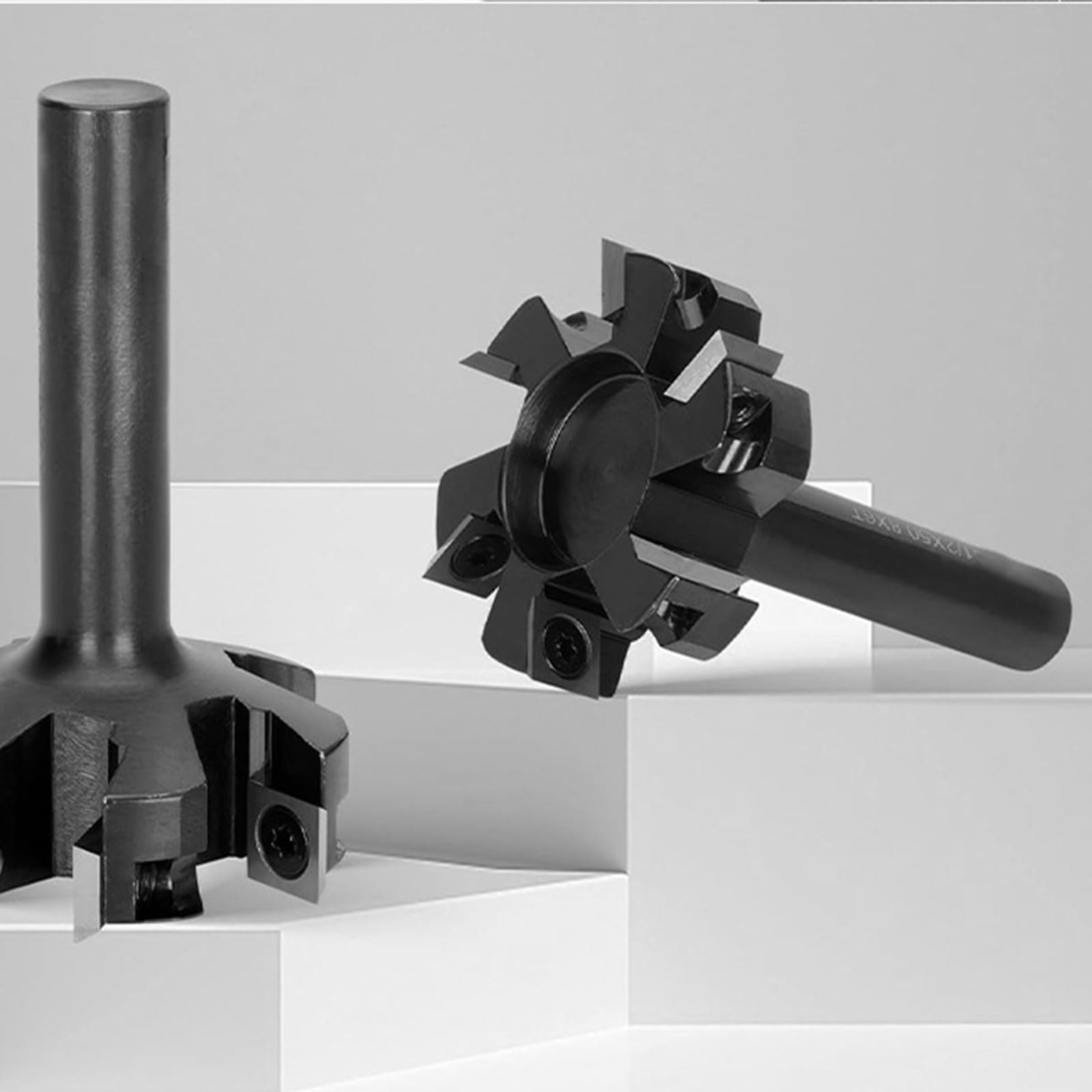 Fresa Duty a 6 scanalature con inserti rimovibili per la lavorazione precisa compositi in legno Diametro taglio 50, 8 mm Fresa con lama inserto rimovibile