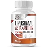 Liposomal Astaxanthin Supplement 24 MG, Maximum Absorption, Antioxidant Stronger Than VIT C, Non-GMO & Gluten Free - 60 Softgels(2 Months Supply)